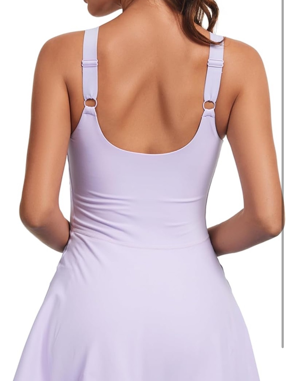 Lavender Scoop Neck Tennis Dress - Picture 2 of 6